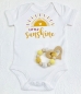 Preview: Babybody bedruckt *little Sunshine* mehrfarbig