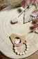Preview: Greifling Naturholz *Birdie pastellrosa-blush* mit/ ohne Namen