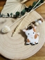 Preview: Greifling Silikon *Ziege weiss* mit Namen