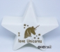 Preview: Nachtlicht LED Stern gold *I love Unicorns*