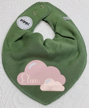 Pippi Lätzli army *Wolken rosa-roségold* mehrfarbig