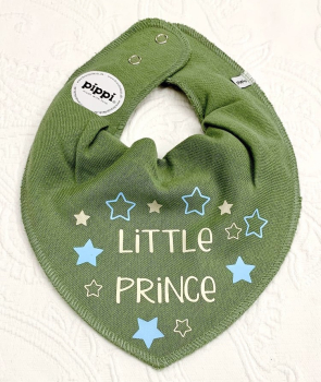 Pippi Lätzli bedruckt *little Prince & Stars* mehrfarbig