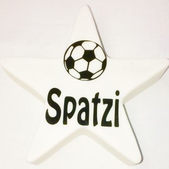 Nachtlicht LED Stern schwarz *Fussball*