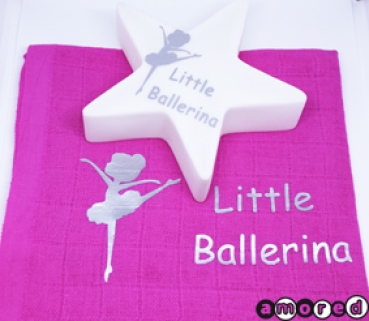 Geschenks-Set Nuschi und Leuchtstern silber *little Ballerina*