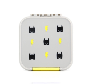 LITTLE LUNCH BOX CO. - BENTO MINI Znünibox (mit Unterteilung) *Batman grau*