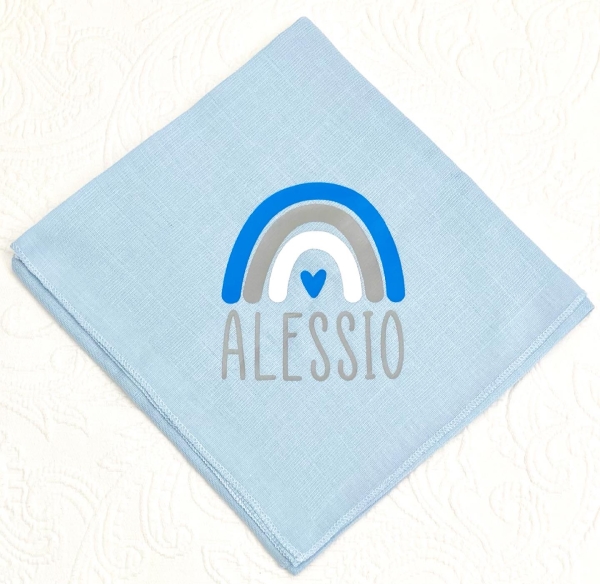 Nuschi babyblau *Rainbow-Boho blau* mehrfarbig