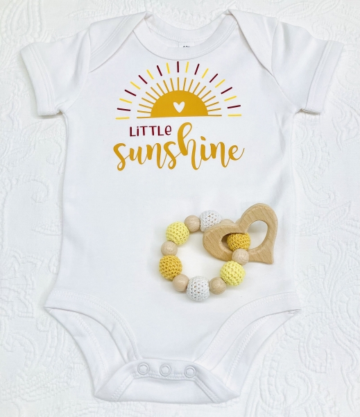 Babybody bedruckt *little Sunshine* mehrfarbig