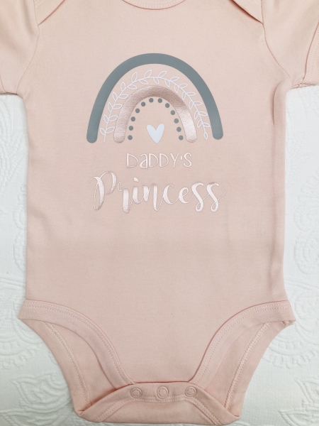 Babybody bedruckt *Daddy‘s Princess* mehrfarbig