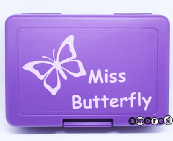 Znüniboxli (ohne Unterteilung) lila-flieder *Missy Butterfly*