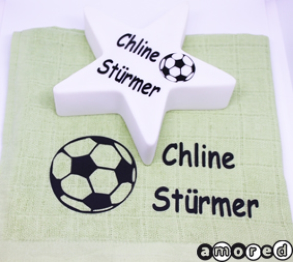 Geschenks-Set Nuschi und Leuchtstern schwarz*Chline Stürmer*