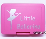 Znüniboxli (ohne Unterteilung) rosa-silber *little Ballerina*