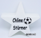 Nachtlicht LED Stern schwarz *Fussball*